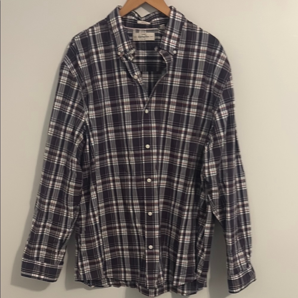 Men's Hawker Rye Plaid Shirt - Purple, EUC, XXL from Stitch Fix